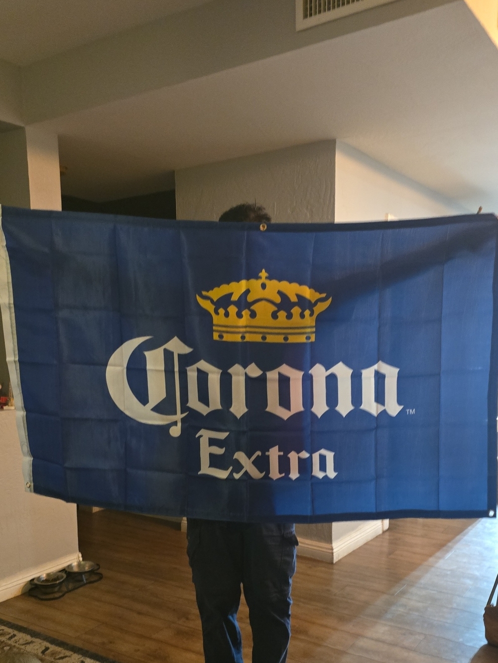 Corona Extra Blue Logo Flag